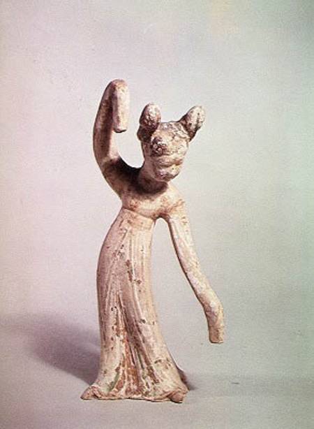 Funerary statue of a dancer od Chinese School