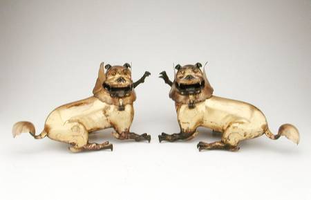 Pair of lion censers, Ming dynasty od Chinese School