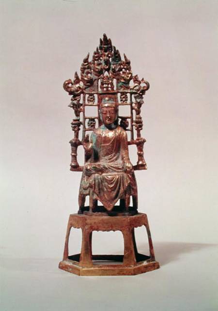 Statuette of Buddha in meditation, Tang Dynasty od Chinese School