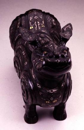 Pouring vessel in the form of an imaginary tapir-like beast, Ming dynasty
