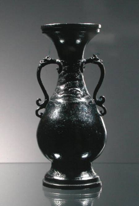 Vase with dragon head and bifid tail handles od Chinese School