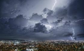 Lightning over Athens