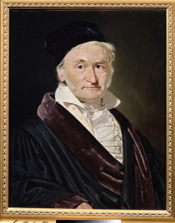 Portrait of the Mathematician, Astronomer and Physicist Carl Friedrich Gauss (1777-1855) od Christian Albrecht Jensen