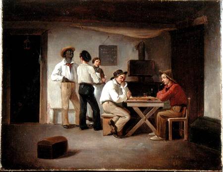 Sailors Playing a Board Game in a Tavern od Christian Andreas Schleisner