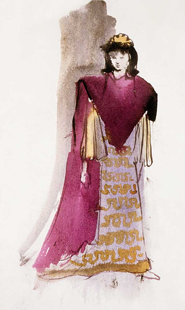 Costume for Jocaste in The Infernal Machine by Jean Cocteau, 1934 od Christian Berard