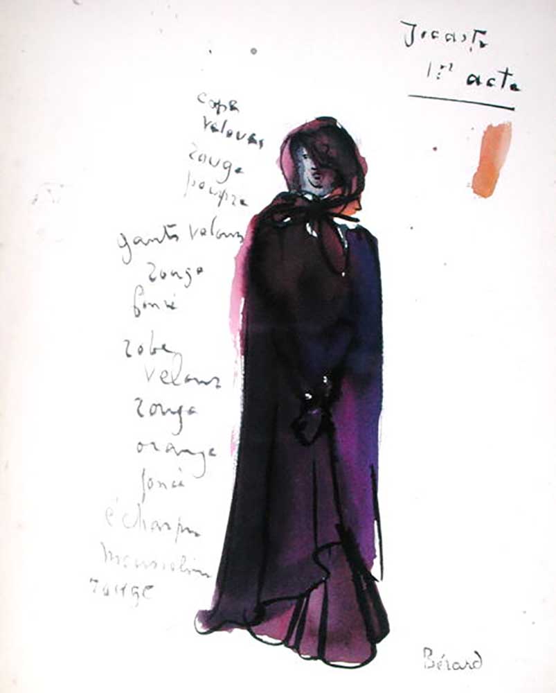 Costume designs for La Machine Infernale, by Jean Cocteau (1889-1963), produced by Louis Jouvet (188 od Christian Berard