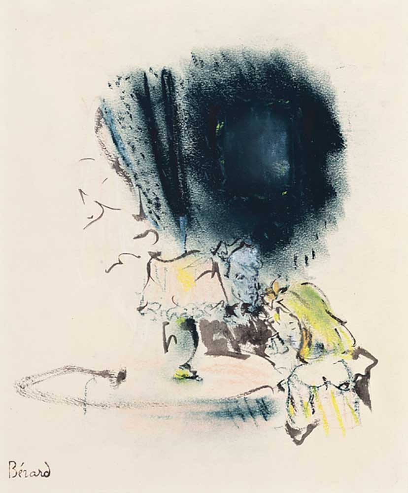 Sous la Lampe, Illustration for Gigi, c.1949 od Christian Berard