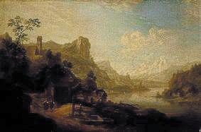 Landscape from the canton Berne od Christian Georg Schütz d.Ä.
