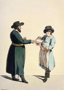 Getränkeverkäufer (Händler-Szene I.) od Christian Gottfried Geissler