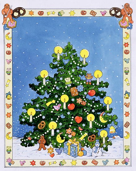 Christmas Tree (w/c on paper)  od Christian  Kaempf