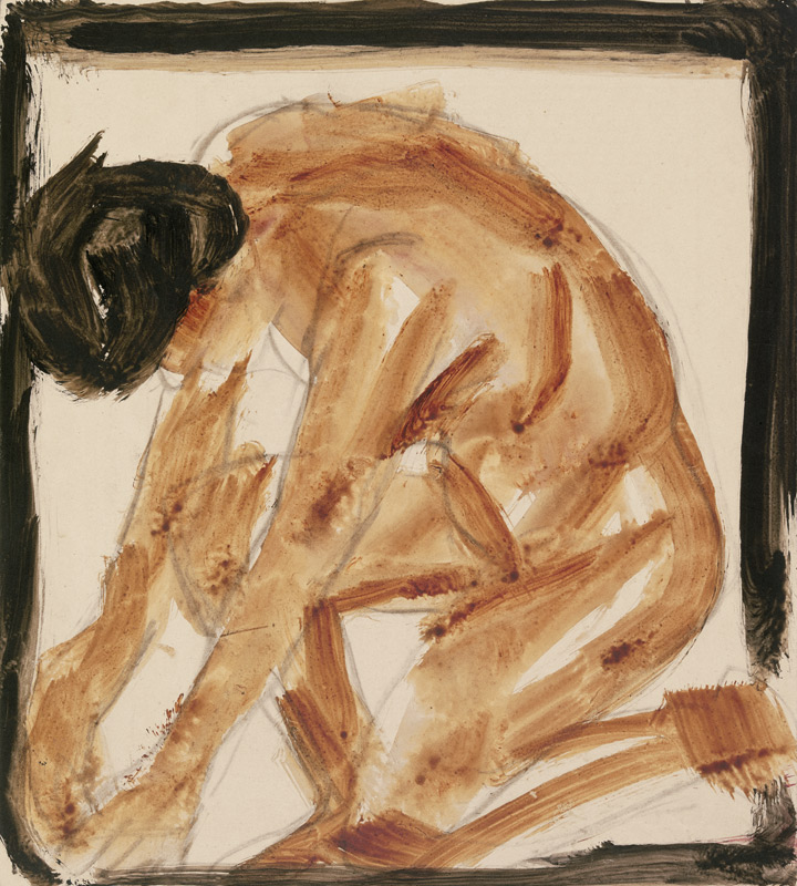 Kneeling nude to the left od Christian Rohlfs