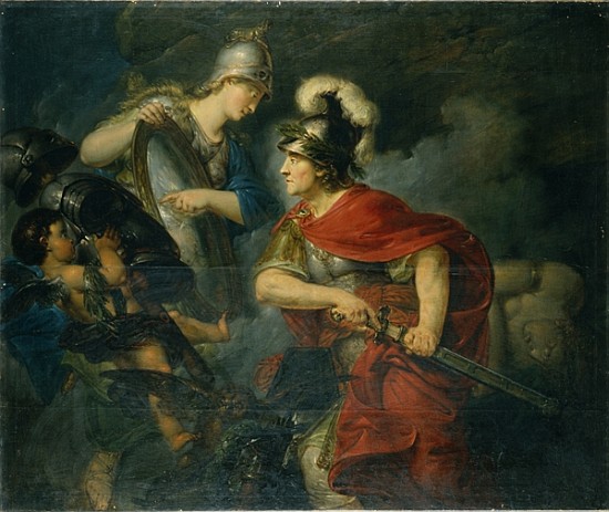 Minerva Showing her Envy in the Polished Shield od Christian Bernhard Rode
