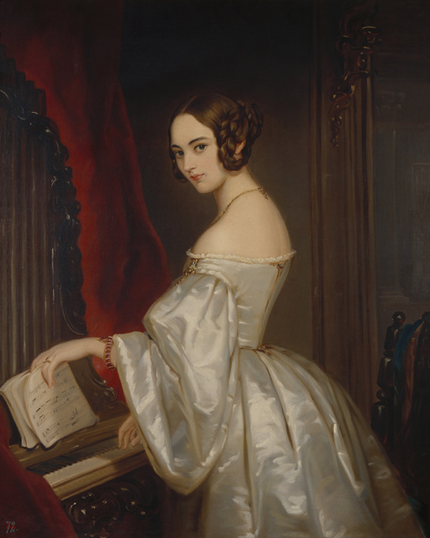 Portrait of Princess Maria Ivanovna Kochubey, née Baryatinskaya (1818-1843) od Christina Robertson