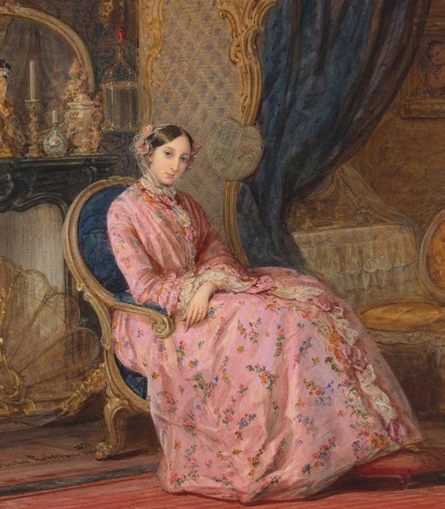 Portrait of Grand Duchess Maria Nikolaevna of Russia, Duchess of Leuchtenberg (1819-1876) od Christina Robertson