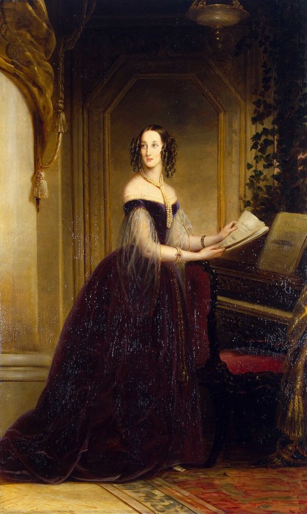 Portrait of Grand Duchess Maria Nikolaevna of Russia (1819–1876), Duchess of Leuchtenberg od Christina Robertson