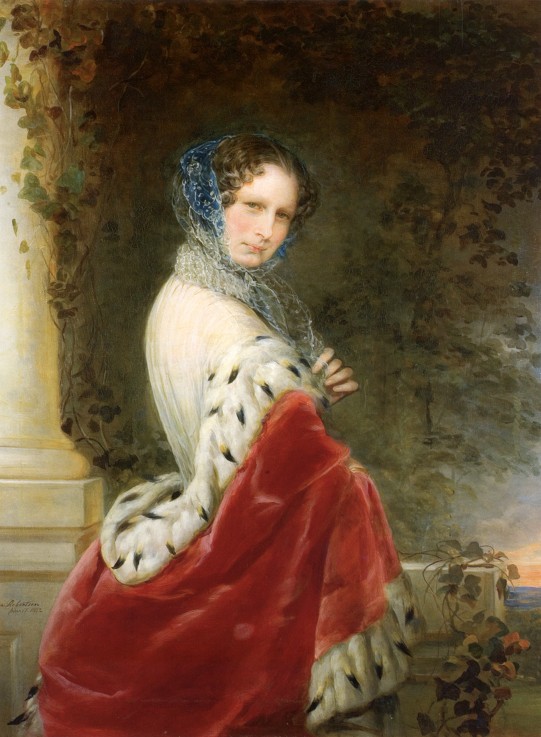 Portrait of Empress Alexandra Fyodorovna (Charlotte of Prussia), Emperor's Nicholas I wife (1798-186 od Christina Robertson