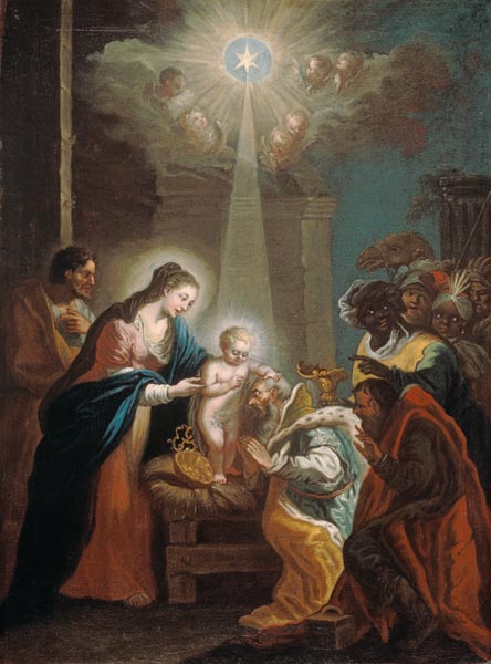 Adoration of the St. three kings od Christoph Anton Mayr