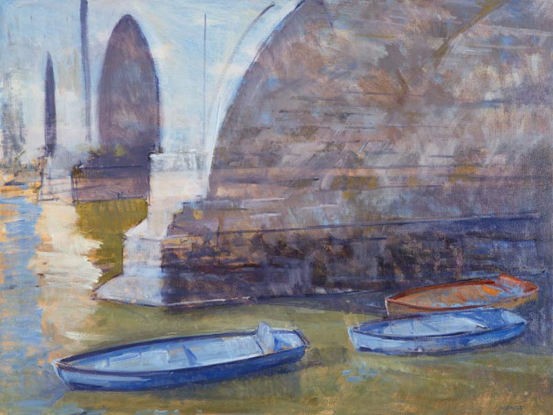 Richmond Bridge (oil on canvas)  od Christopher  Glanville