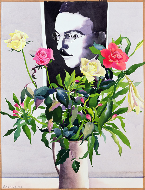 Fernando Pessoa (1888-1935), Roses and Lilies (w/c on paper)  od Christopher  Ryland