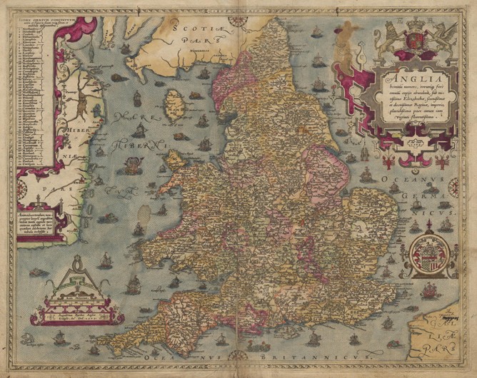 Anglia: England and Wales od Christopher Saxton