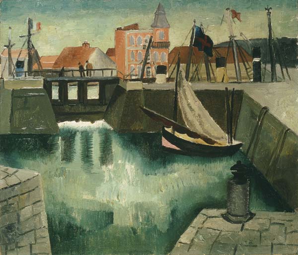 Harbour, Dieppe od Christopher Wood