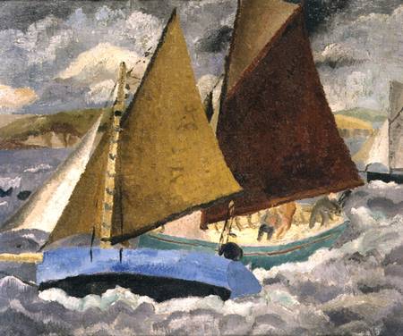 Yacht Race at Portscato, Cornwall od Christopher Wood