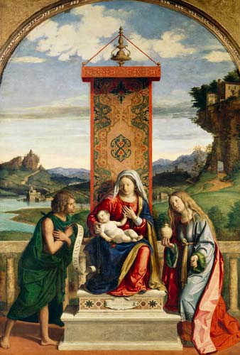 The Madonna with the hll. Johannes this . Täufer and Maria Magdalena. od Giovanni Battista Cima da Conegliano