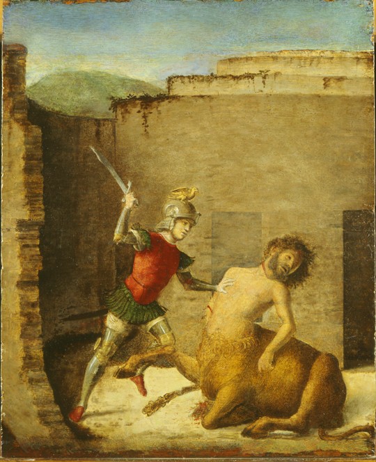 Theseus Slaying Minotaur od Giovanni Battista Cima da Conegliano