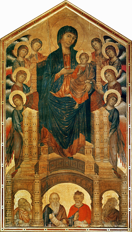 Madonna and Child Enthroned, c.1280-85 (see also 33478) od giovanni Cimabue