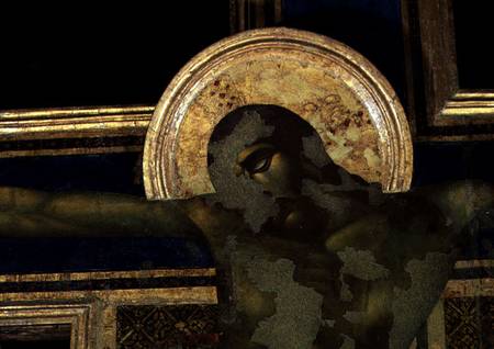Crucifixion, detail of head od giovanni Cimabue