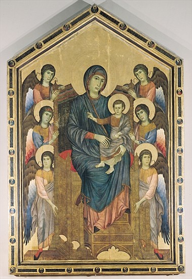 The Virgin and Child in Majesty surrounded by Six Angels, c.1270 od giovanni Cimabue