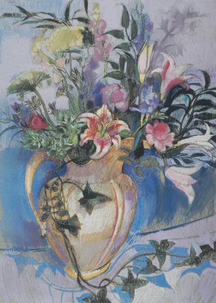 Spring Flowers (pastel on paper)  od Claire  Spencer