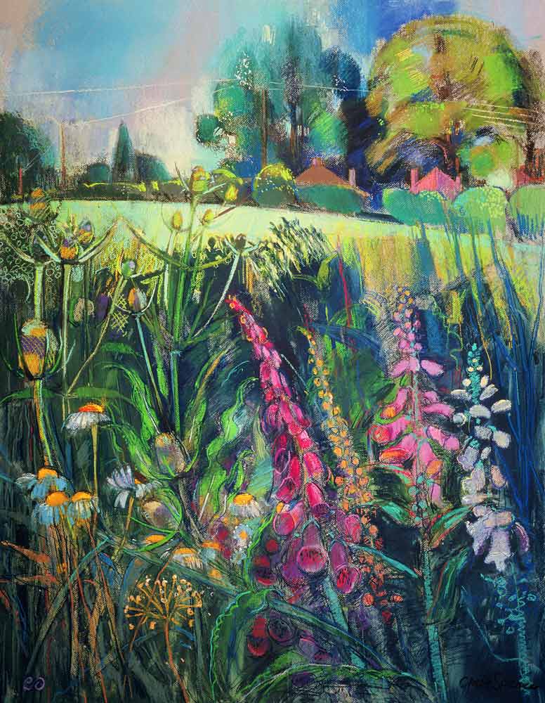 Summer Field (pastel on paper)  od Claire  Spencer