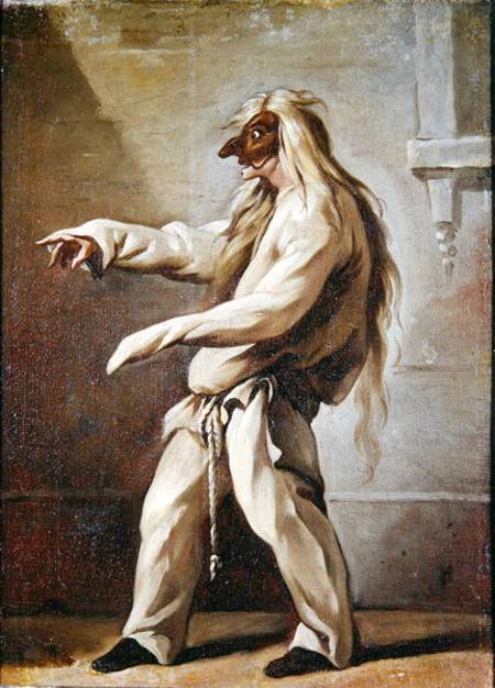 Character from the Commedia dell'Arte od Claude Gillot