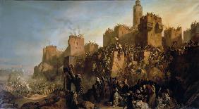 The capture of Jerusalem by Jacques de Molay in 1299
