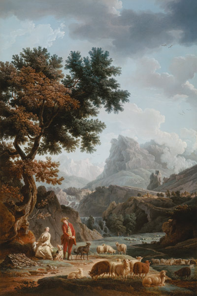 The Alpine Shepherdess od Claude Joseph Vernet
