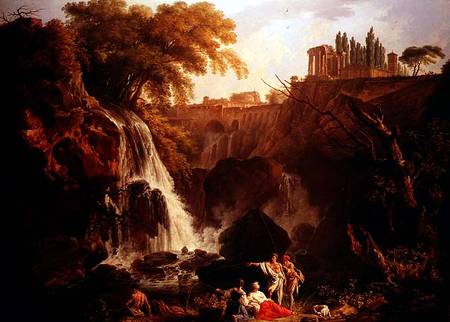 Falls of Tivoli od Claude Joseph Vernet