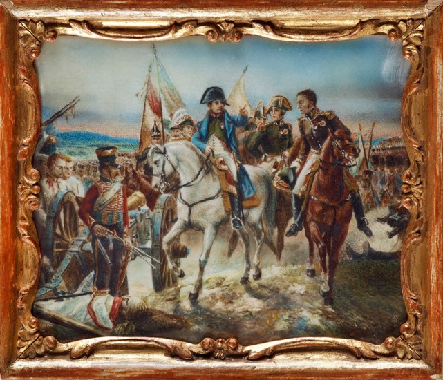 Napoleon at the Battle of Friedland od Claude Joseph Vernet