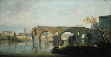 The Ponte Rotto, Rome od Claude Joseph Vernet
