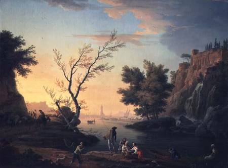 Seaport at Sunset od Claude Joseph Vernet