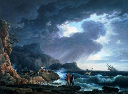 A Seastorm od Claude Joseph Vernet