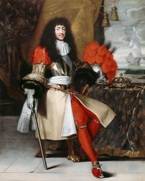 Louis XIV, King of France (1638-1715) od Claude Lefebvre