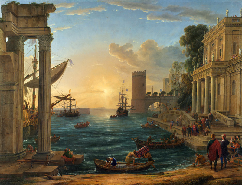 Embarkation of the Queen of Saba od Claude Lorrain