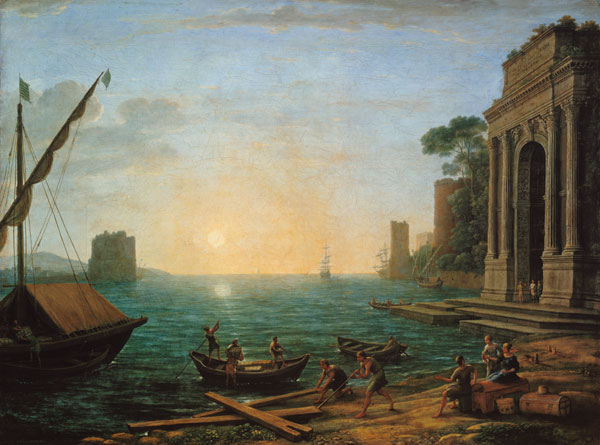 Seaport for the rising of the sun od Claude Lorrain