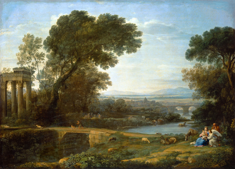 The Rest on the Flight into Egypt od Claude Lorrain