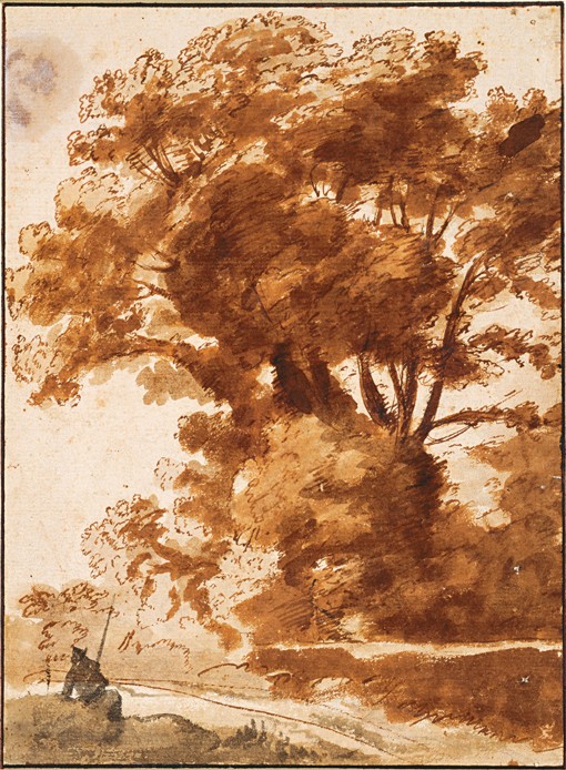 Group of Trees and Resting Sheperd od Claude Lorrain