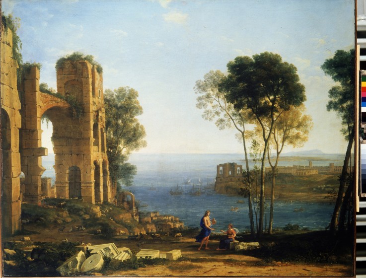 Coast View with Apollo and the Cumaean Sibyl od Claude Lorrain
