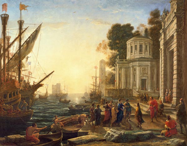 Cleopatra Disembarking at Tarsus od Claude Lorrain