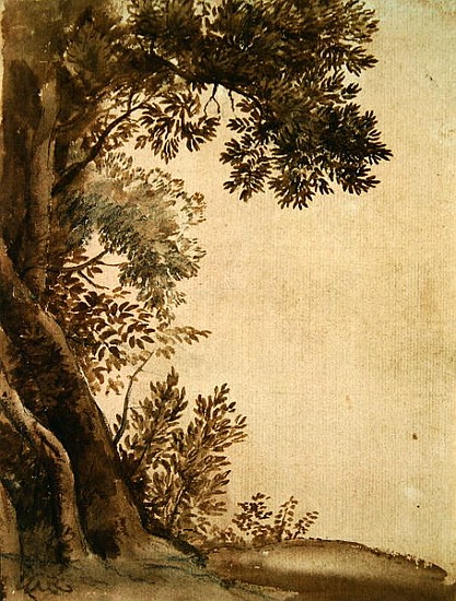 Landscape (ink and watercolour on paper) od Claude Lorrain