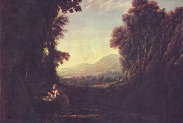 Countryside with expiating Magdalena od Claude Lorrain